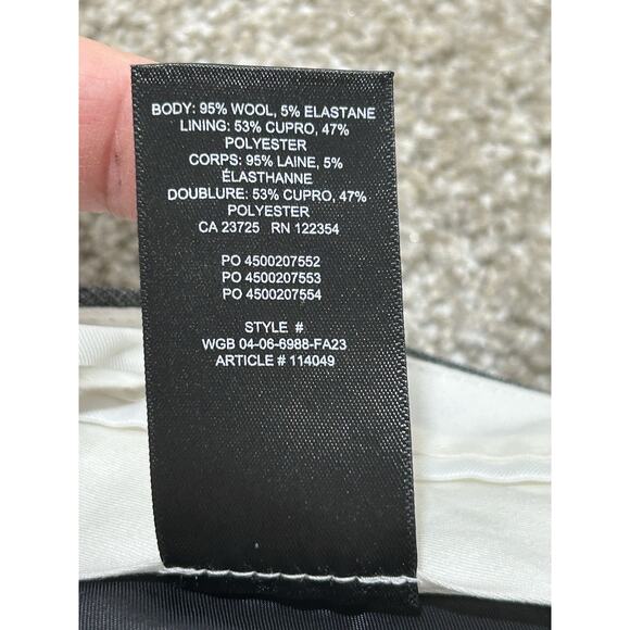 Artizia Wilfred Wool The Effortless Pant Wide Leg Pants Women's 6 Charcoal - Picture 6 of 8